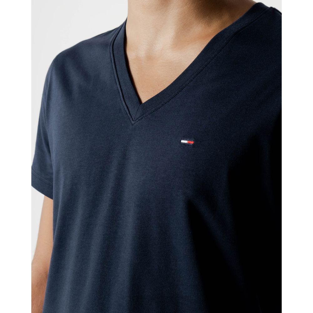 Tommy Hilfiger Jeans Blue Cotton T-Shirt