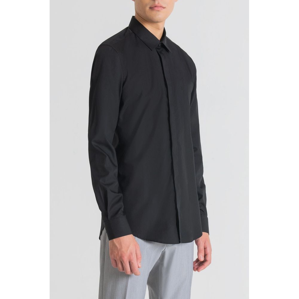 Antony Morato Black Cotton Shirt