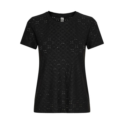 Jacqueline De Yong Black Polyester Tops & T-Shirt