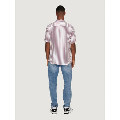 Only & Sons Purple Viscose Shirt