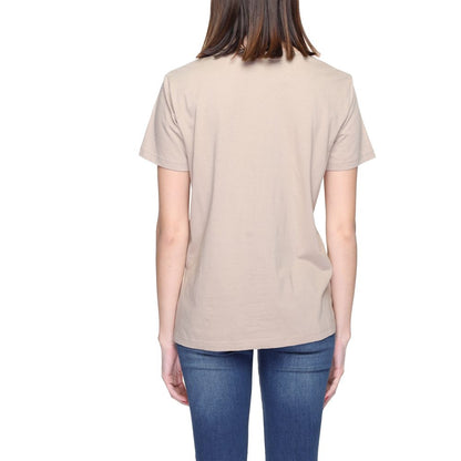 Blauer Beige Cotton Tops & T-Shirt