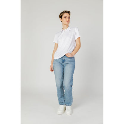 Blauer White Polyester Tops & T-Shirt