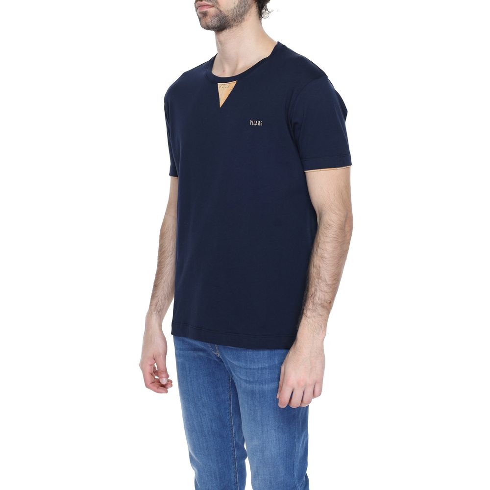 Alviero Martini Prima Classe Blue Cotton T-Shirt