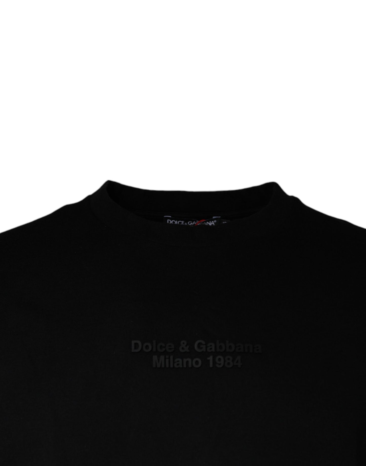 Dolce & Gabbana Black Leopard Cotton Short Sleeves T-shirt