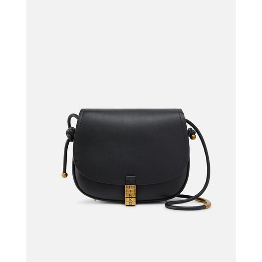 PINKO Black Leather Crossbody Bag