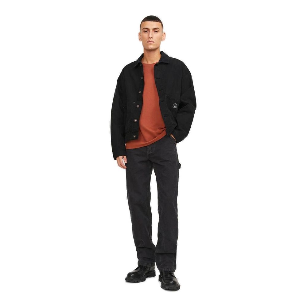 Jack Jones Black Cotton Jeans & Pant