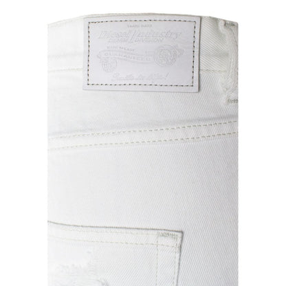 Diesel White Cotton Jeans & Pant