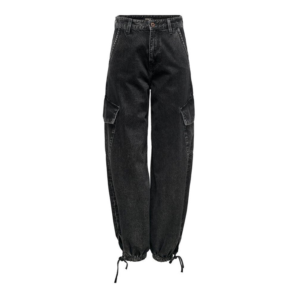 Only Black Cotton Jeans & Pant