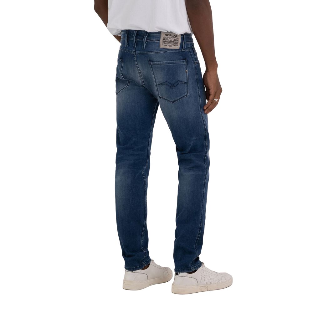 Replay Blue Cotton Jeans & Pant