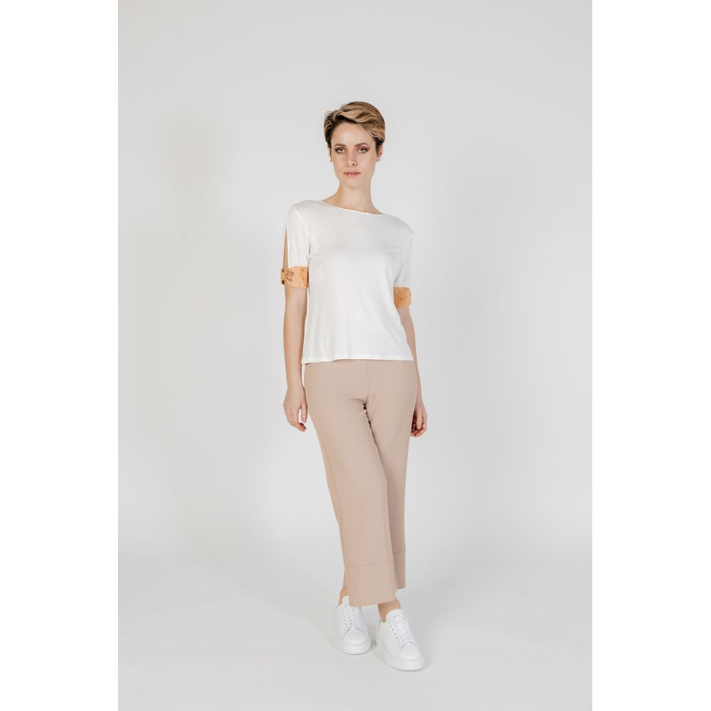 Alviero Martini Prima Classe Beige Viscose Tops & T-Shirt