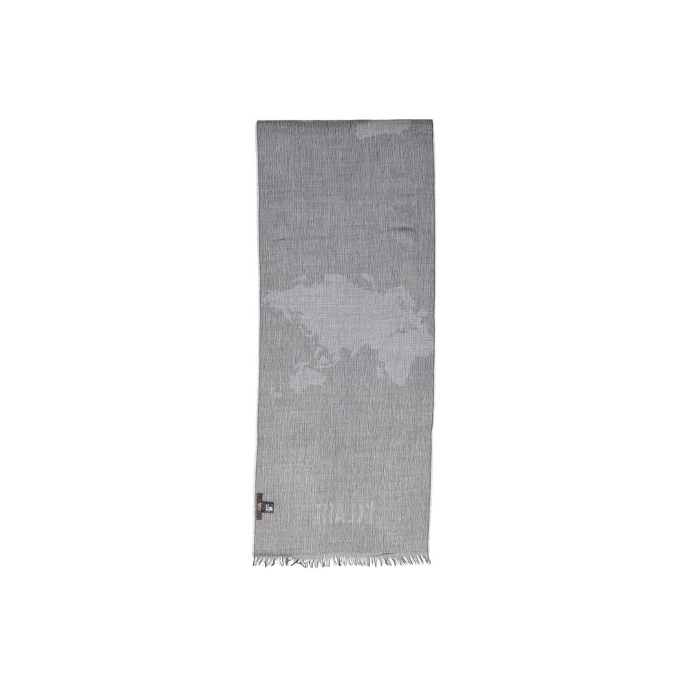 Alviero Martini Prima Classe Gray Polyacrylic Scarf