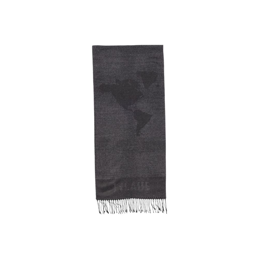 Alviero Martini Prima Classe Gray Viscose Scarf