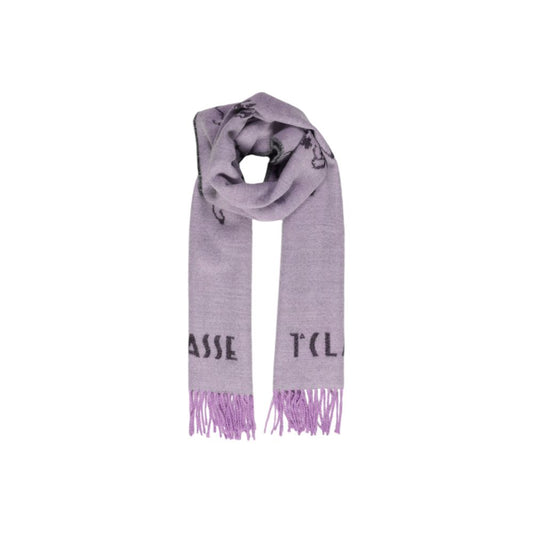 Alviero Martini Prima Classe Purple Polyacrylic Scarf