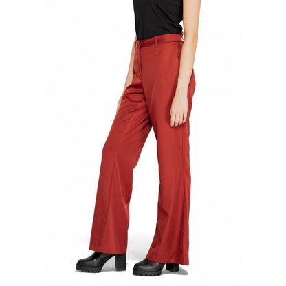 Vero Moda Red Polyester Jeans & Pant