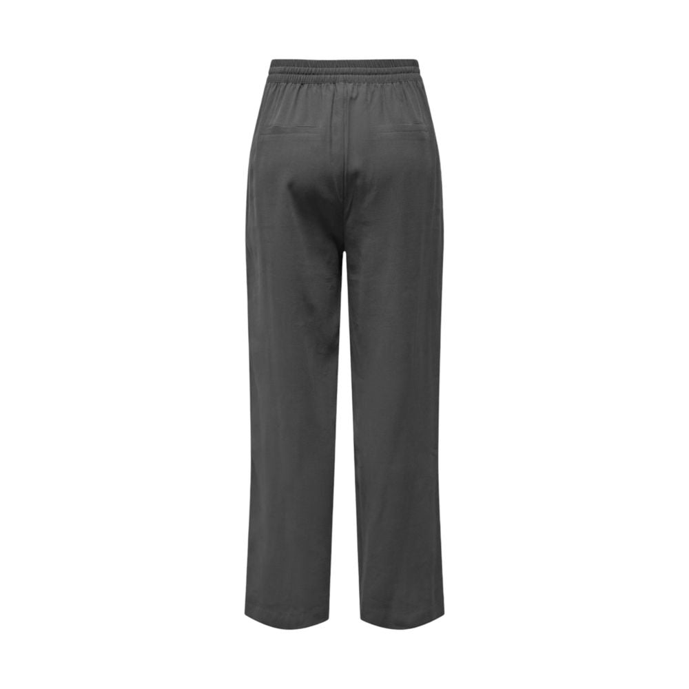 Jacqueline De Yong Gray Viscose Jeans & Pant