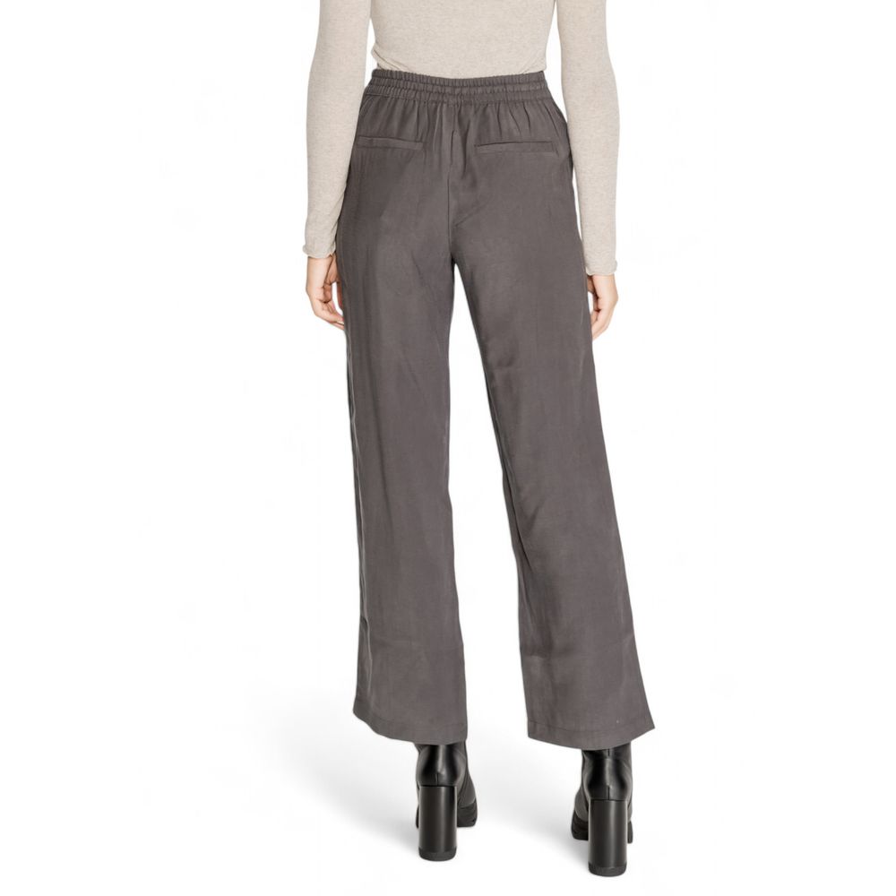 Jacqueline De Yong Gray Viscose Jeans & Pant