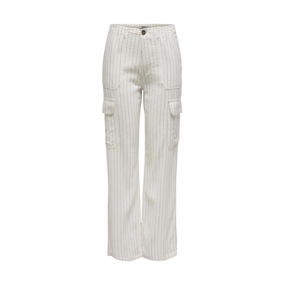 Only White Linen Jeans & Pant