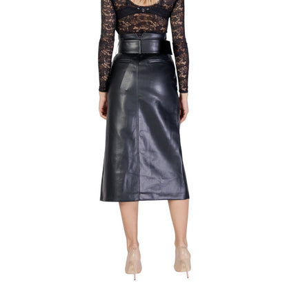 Morgan De Toi Black Polyester Skirt