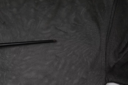 Dolce & Gabbana Black Sheer Long Sleeves Crewneck Blouse Top