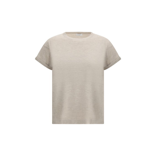 Brunello Cucinelli cashmere glitter T-shirt