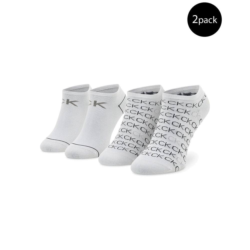 Calvin Klein White Cotton Tights & Sock