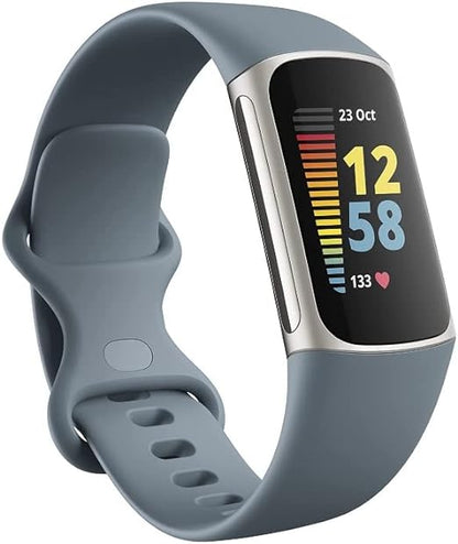 جهاز Fitbit Charge 5 المتطور للياقة البدنية + الصحة مع أدوات لإدارة إجهاد القلب