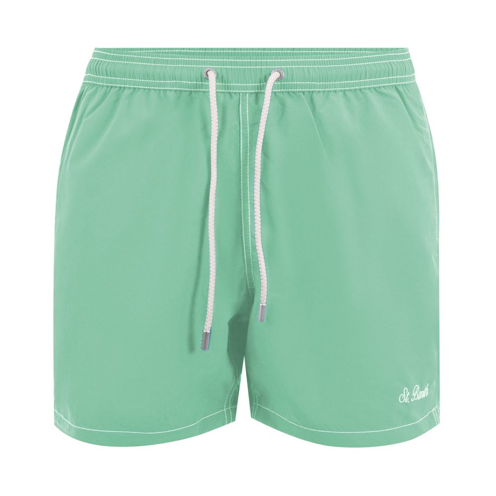 MC2 Saint Barth Green Polyester Men's Swimwear Boxer
