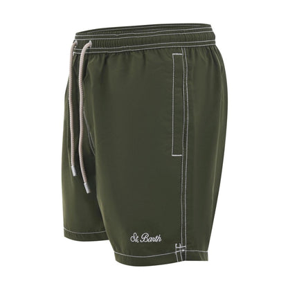 MC2 Saint Barth Green Polyester Men's Swim Trunk