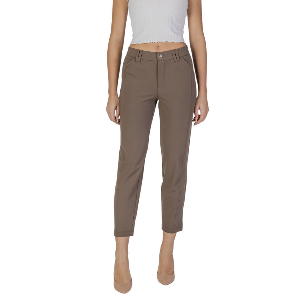Street One Brown Polyester Jeans & Pant