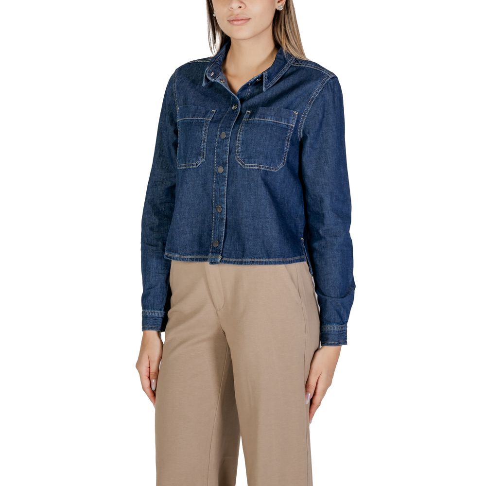 Street One Blue Cotton Shirt