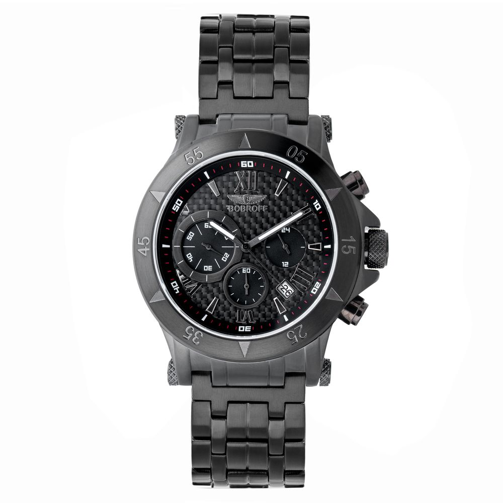 Bobroff Black Stainless Steel Watch