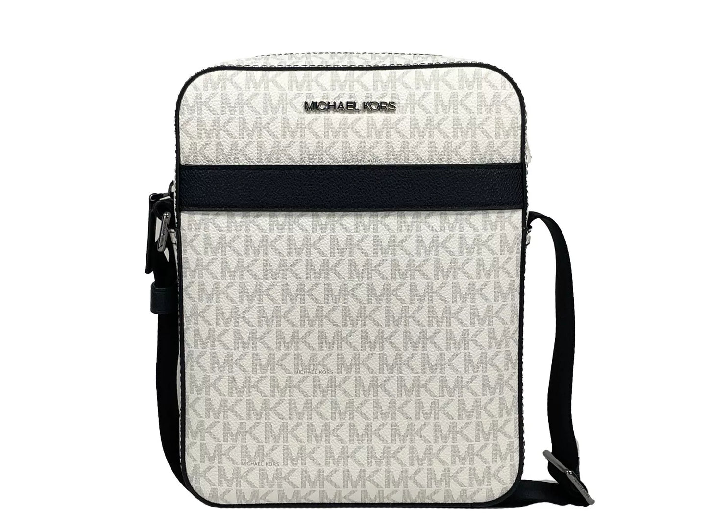 Michael Kors Cooper Medium Flight Crossbody Bag White
