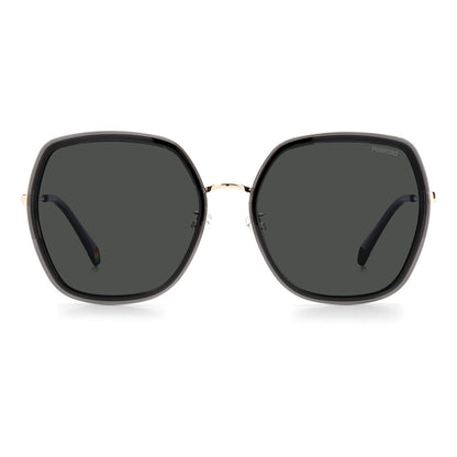 Polaroid Gray Plastic Sunglasses