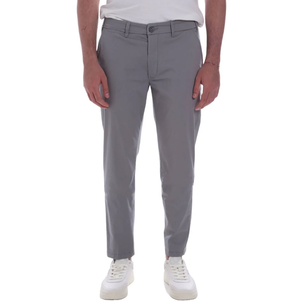 Yes Zee Gray Cotton Jeans & Pant