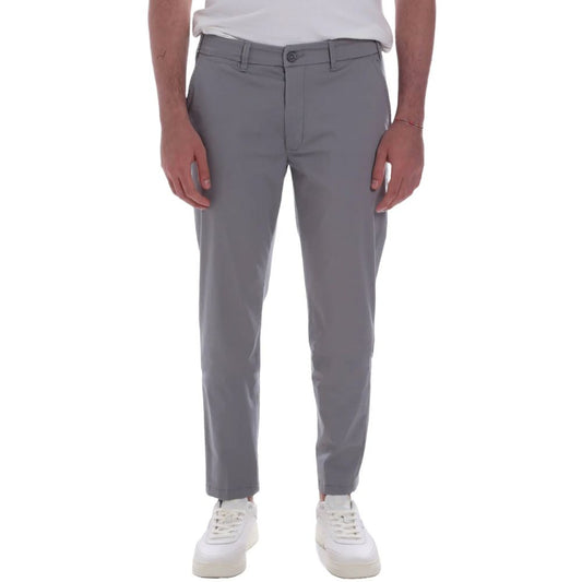 Yes Zee Gray Cotton Jeans & Pant