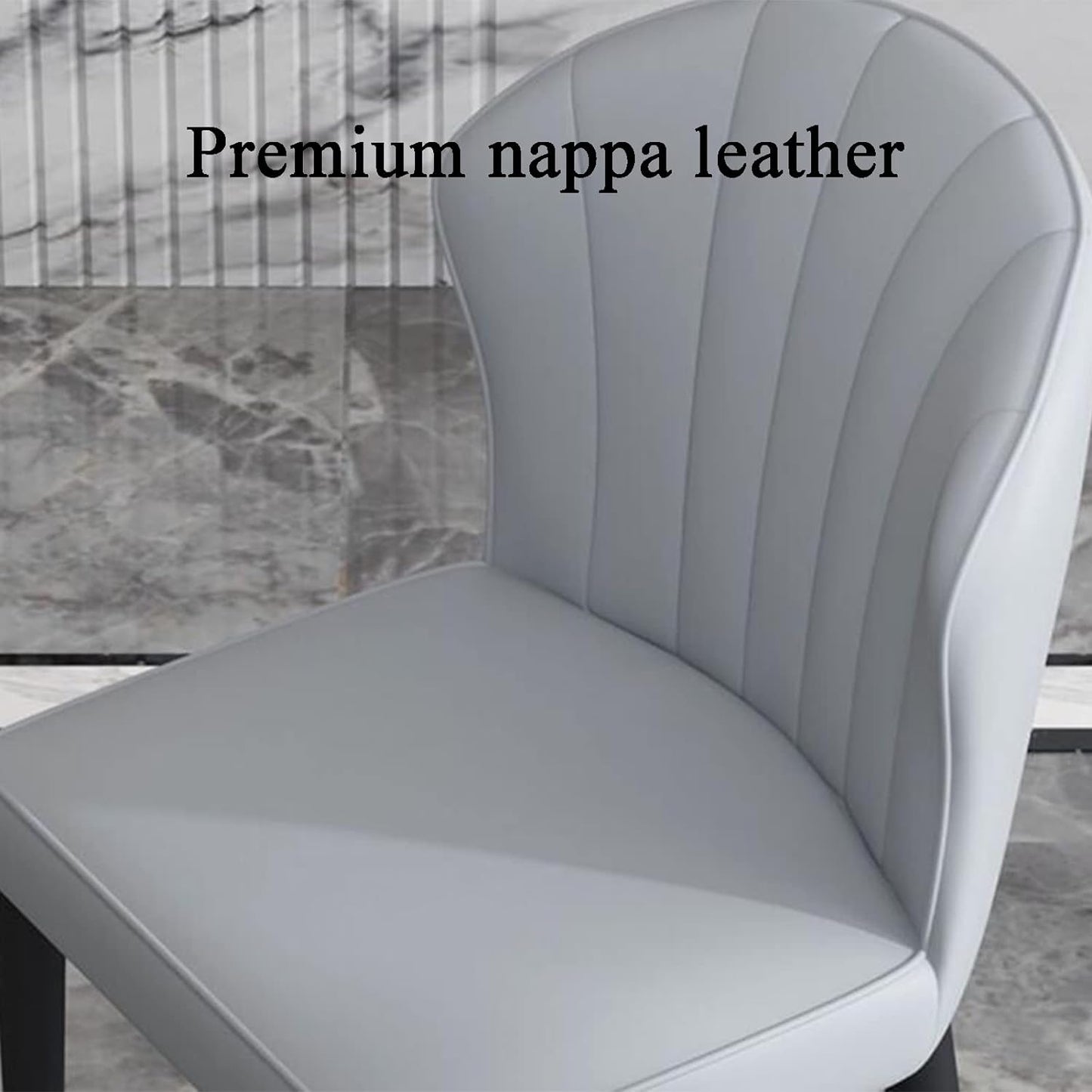 Luxury Dining Chair Post-modern Minimalist Leather Back