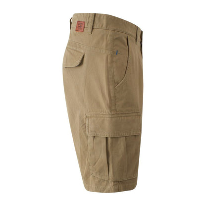 Yes Zee Beige Cotton Men's Bermuda Short
