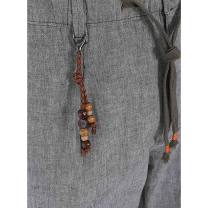 Yes Zee Gray Linen Men Trouser