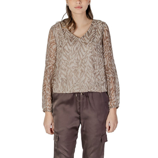 Street One Beige Polyester Shirt