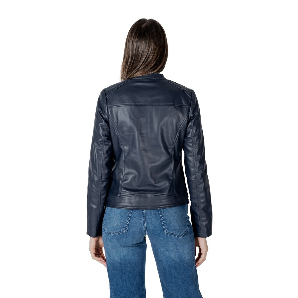 Street One Black Polyester Jackets & Coat