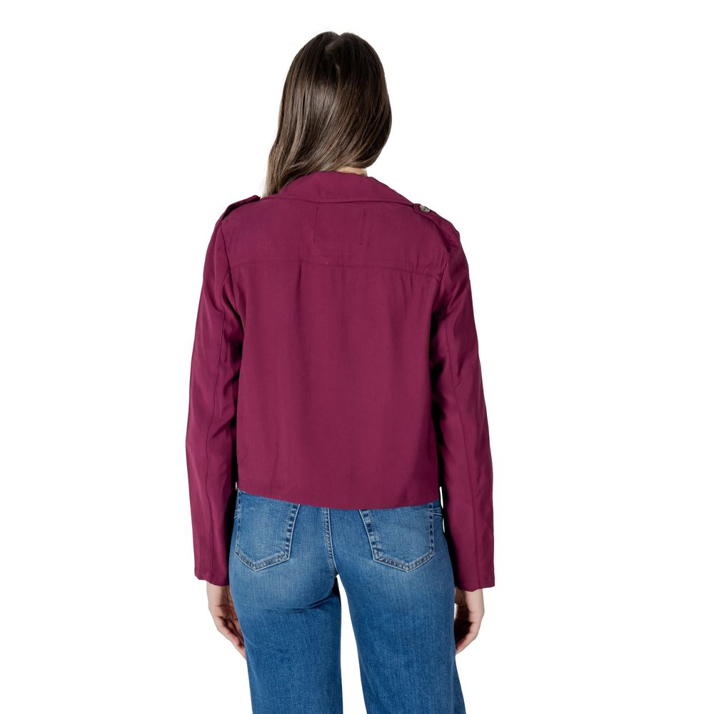 Street One Purple Viscose Jackets & Coat