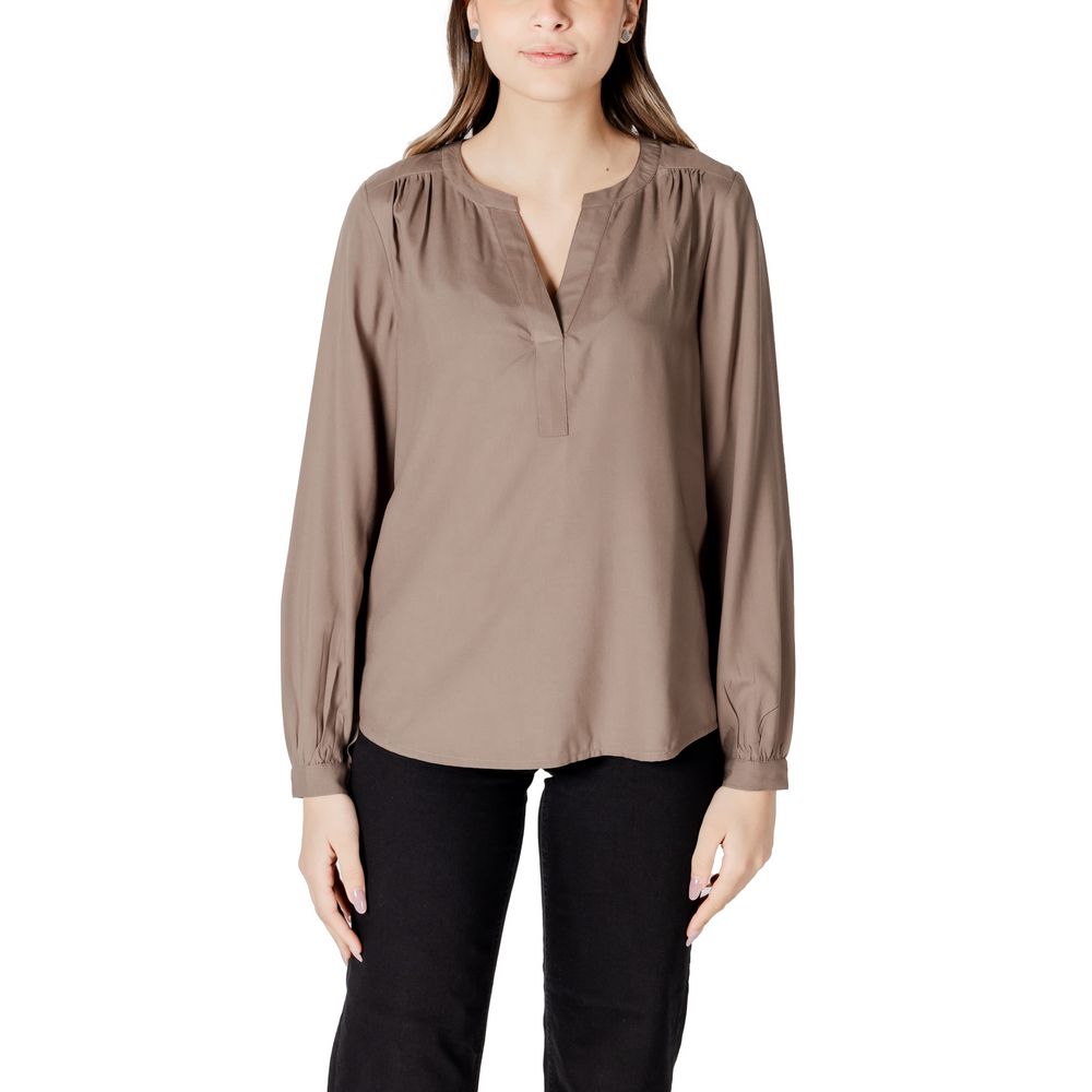 Street One Beige Viscose Shirt