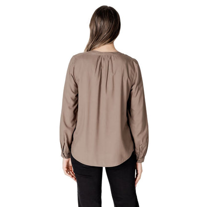 Street One Beige Viscose Shirt