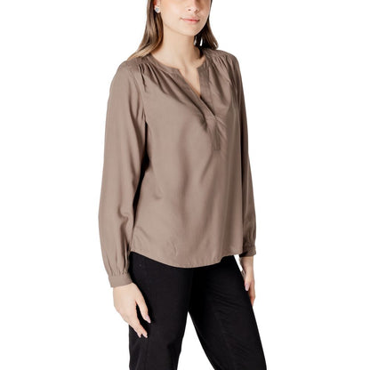 Street One Beige Viscose Shirt