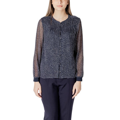 Street One Blue Polyester Shirt