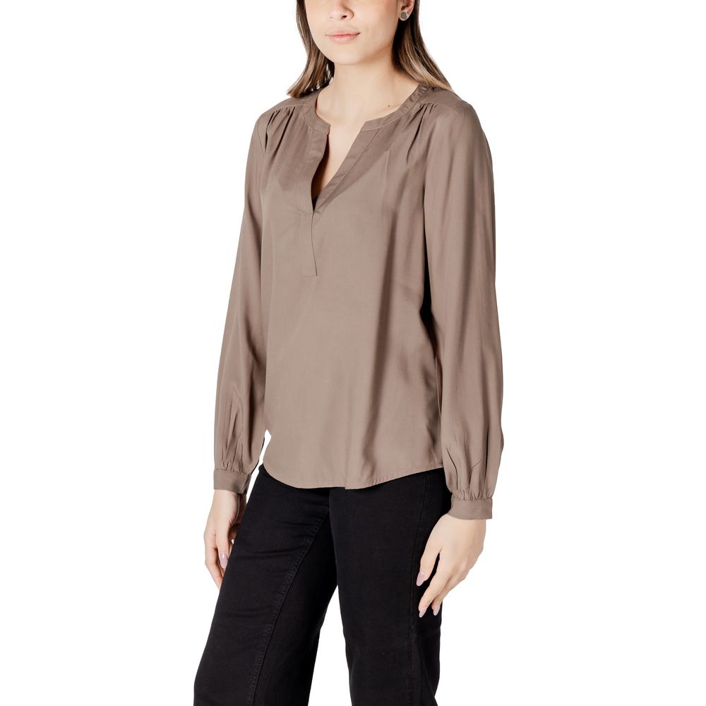 Street One Beige Viscose Shirt