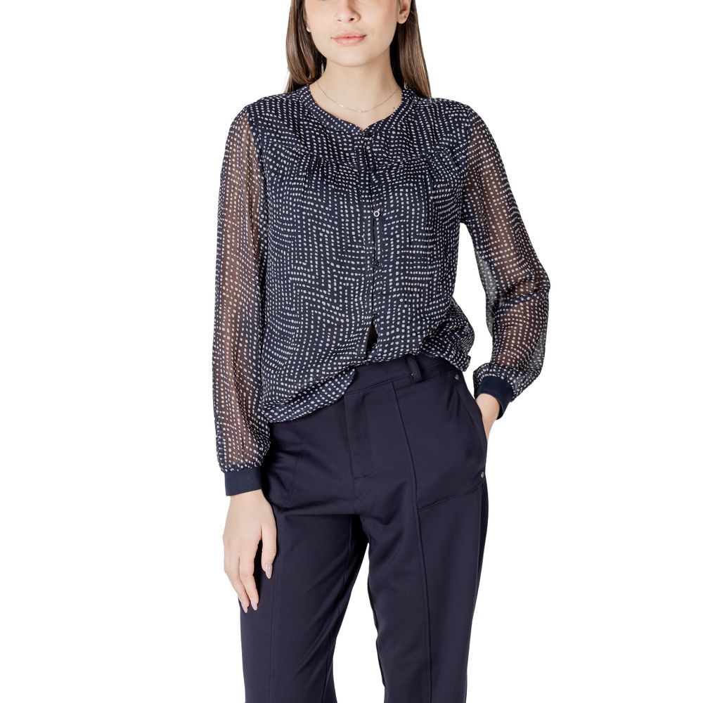 Street One Blue Polyester Shirt