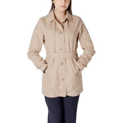 Street One Beige Cotton Jackets & Coat