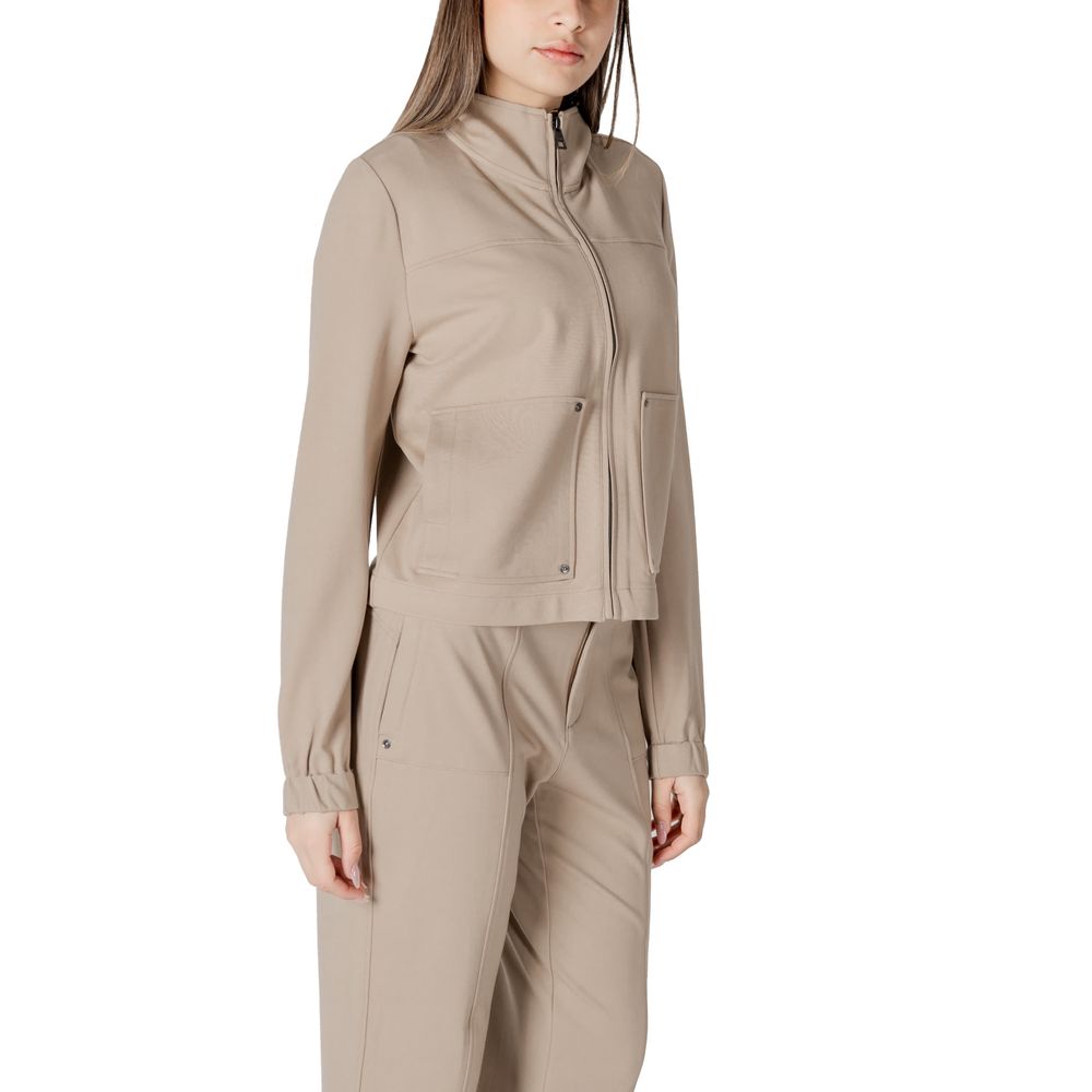Street One Beige Viscose Jackets & Coat