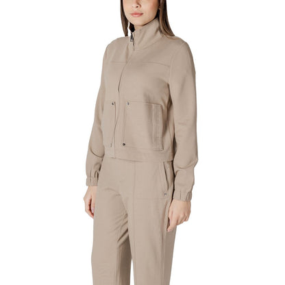 Street One Beige Viscose Jackets & Coat